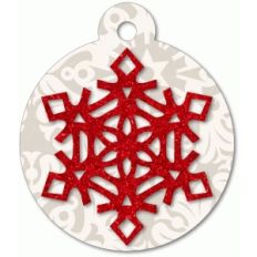 snowflake gift tag