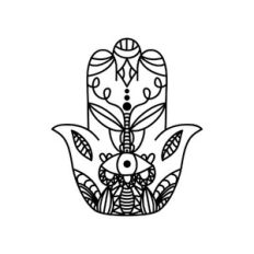 boho hamsa hand