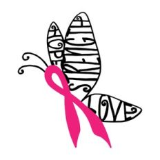 cancer awareness butterfly