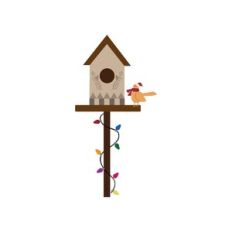 christmas birdhouse