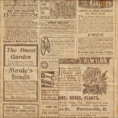 vintage newsprint ephemera background pattern