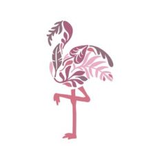floral flamingo