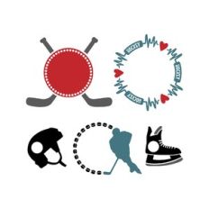 hockey monogram frame