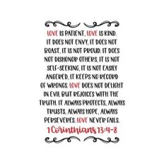 love is patient love is kind