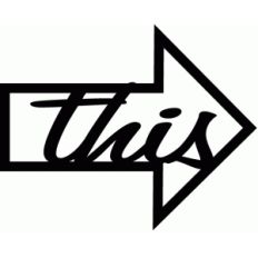 'this' word arrow