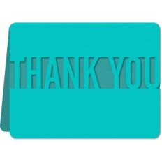 'thank you' card