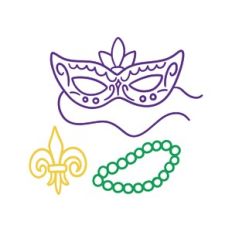 mardi gras elements