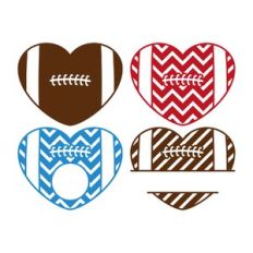 patterned football monogram frame