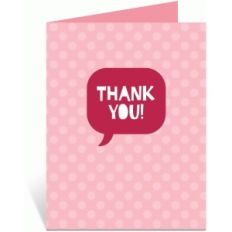 'quote' thank you card