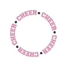 cheer monogram frame