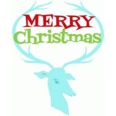 christmas greeting deer