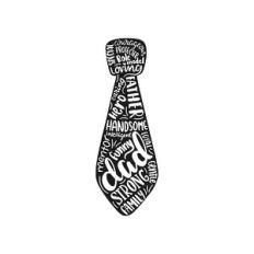 dad tie text mandala