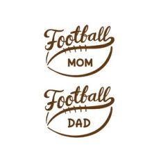football mom and football dad