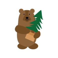 bear with tree