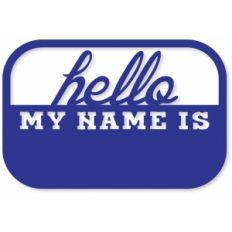 'hello my name is' card