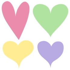 whimsical love hearts