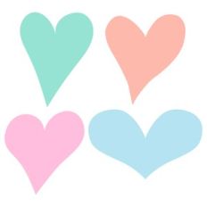 whimsical love hearts