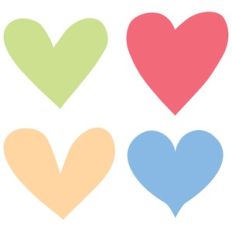whimsical love hearts