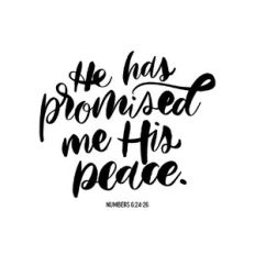 his peace