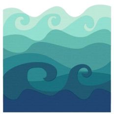 ocean waves borders cutting file