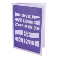 be kind quote stencil card