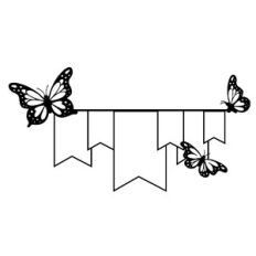 butterfly banner