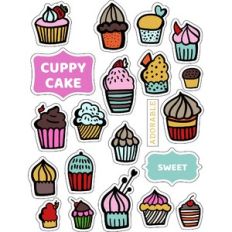 ml cuppy cake stickers
