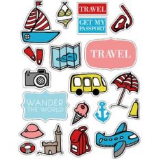 ml vintage travel stickers