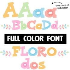 floro dos color font