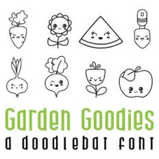 garden goodies doodlebat font