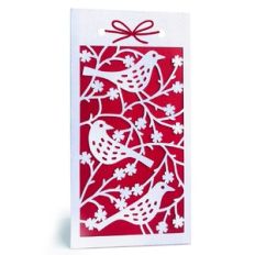 birds and roses gift bag