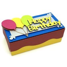 happy birthday balloons box