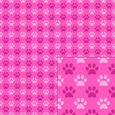 paw pink pattern