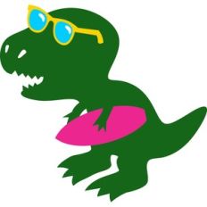 surfer dinosaur