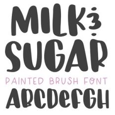 dtc milk and sugar farmhouse font