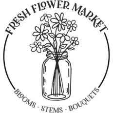 fresh flower market with daisies