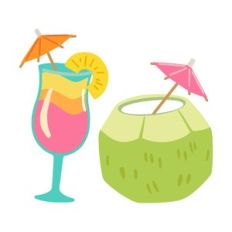 tropical summer drinks