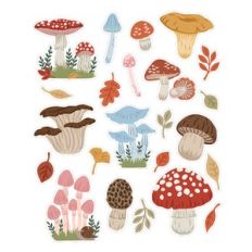 mushroom sticker set