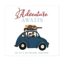 adventure awaits car