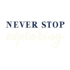 never stop exploring