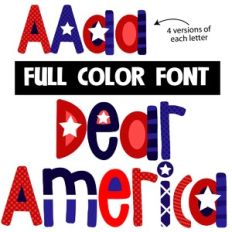 dear america color font
