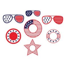 4th of july monogram frame