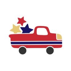 4th of july truck and unicorns