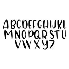 alphabet handlettering