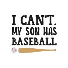 i can't. my son has baseball