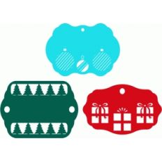 simple christmas tags 1