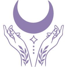 moon with hands