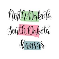 north dakota - south dakota - kansas