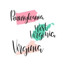 pennsylvania - west virginia - virginia