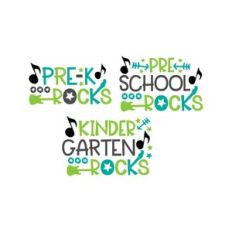 preschool - pre-k - kindergarten grade rocks